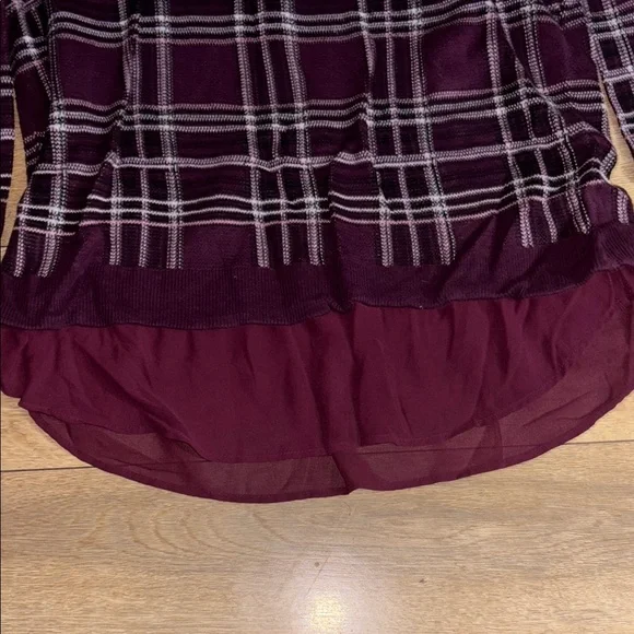 Torrid Purple Plaid Blouse - Picture 3 of 7
